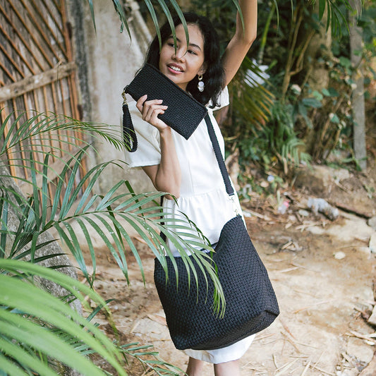 NARRA HOBO BAG - FULL - PHILIPPINES COLLECTION - BLACK