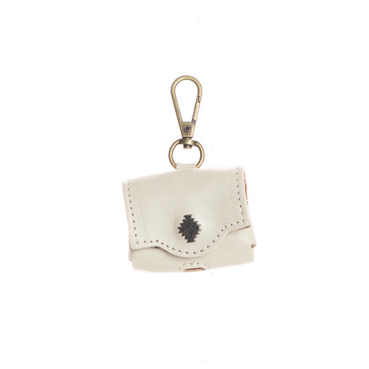 AIRPOD PRO SNAP CASE - ACCESSORIES COLLECTION - BONE LEATHER