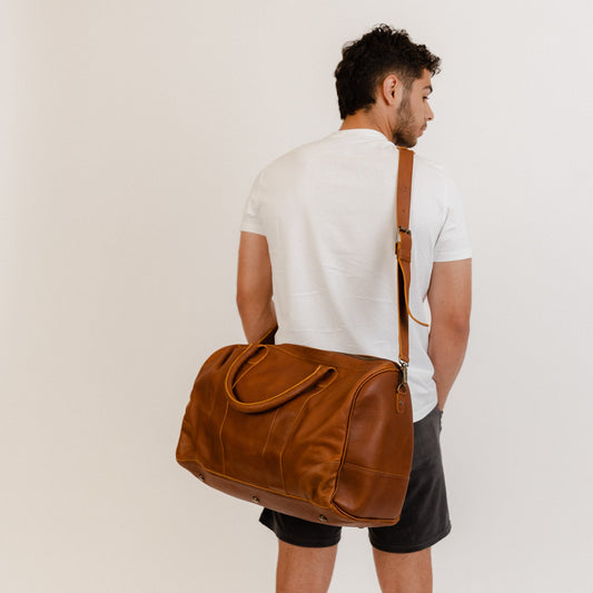 DUFFLE BAG - FULL LEATHER COLLECTION - CAFE