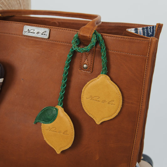LEMON TASSEL CHARM - ACCESSORIES COLLECTION - MUSTARD & EMERALD