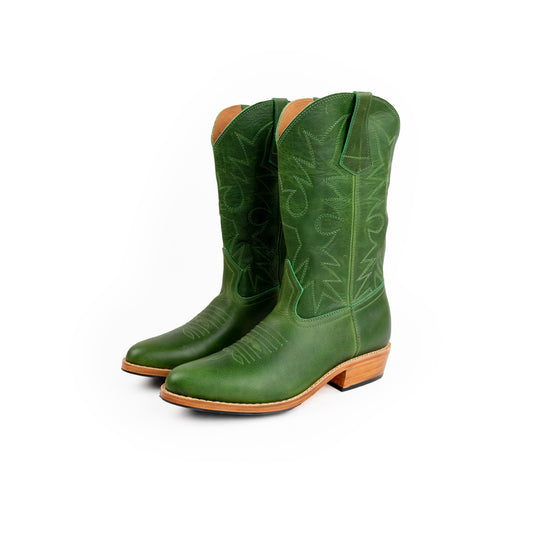BETSY X NENA - ETTA WESTERN BOOTS - EMERALD ***MADE TO ORDER***