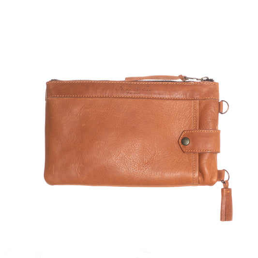 EVERYTHING CLUTCH - MEXICO COLLECTION - FULL LEATHER - OCHRE LEATHER