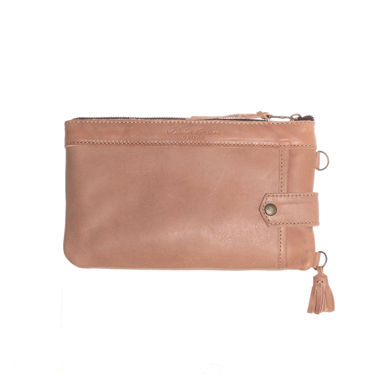 EVERYTHING CLUTCH - MEXICO COLLECTION - FULL LEATHER - ROSÉ LEATHER