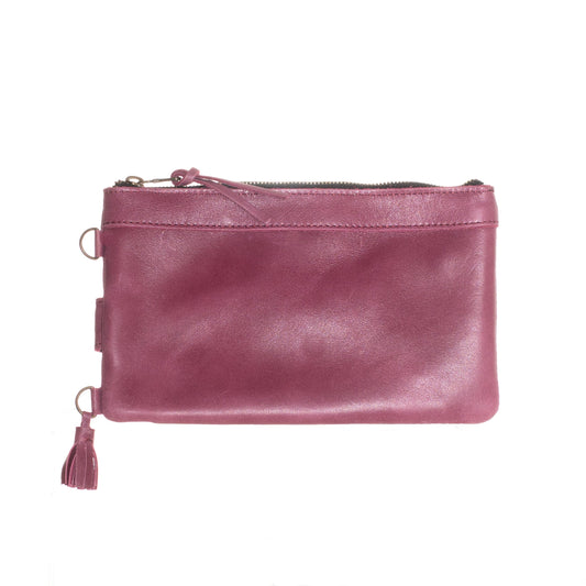 EVERYTHING CLUTCH - MEXICO COLLECTION - FULL LEATHER - SANGRIA