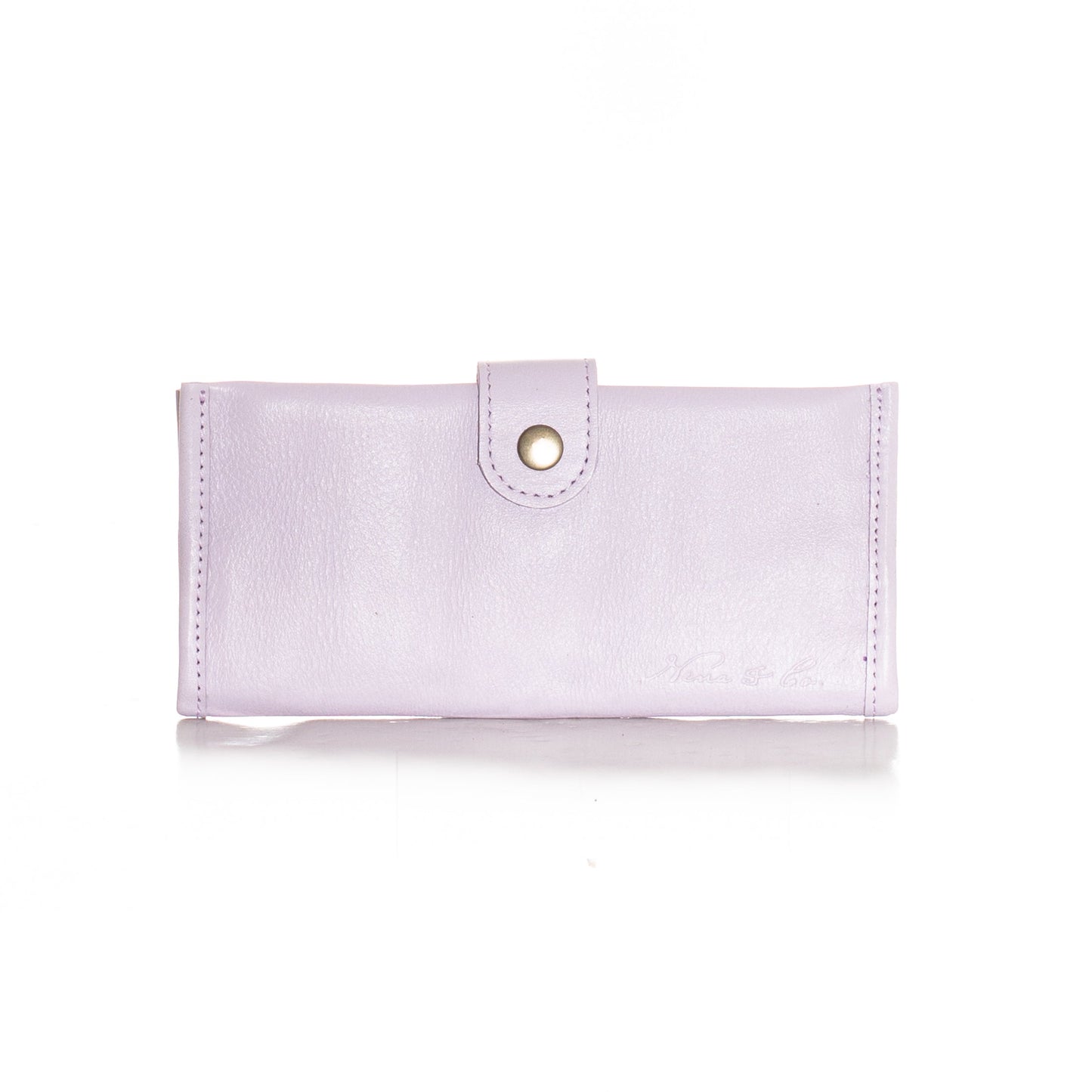 ARTISAN WALLET WITH SNAP - LAVENDER