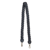 BRAIDED CROSSBODY STRAP - BLACK