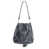 ALI'S STASH - DRAWSTRING BUCKET BAG - BLACK - NO. A-10074