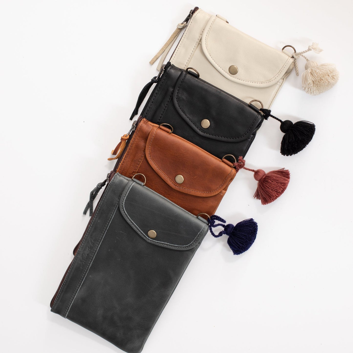 EVERYTHING CLUTCH WITH UTILITY POCKET - FULL LEATHER COLLECTION