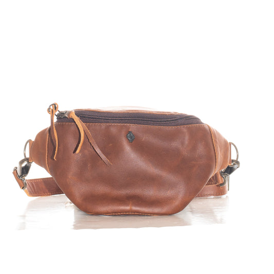 FANCY POUCH - FULL LEATHER - CAFE