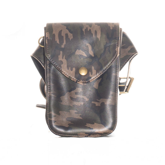 REVIVED HIP SATCHEL - FULL LEATHER - CAMOUFLAGE