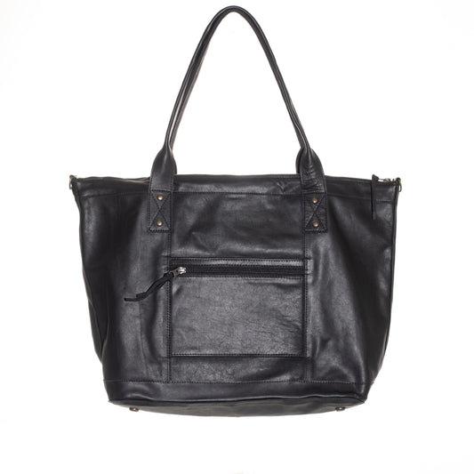 THE PERFECT OVERNIGHTER - FULL LEATHER - BLACK