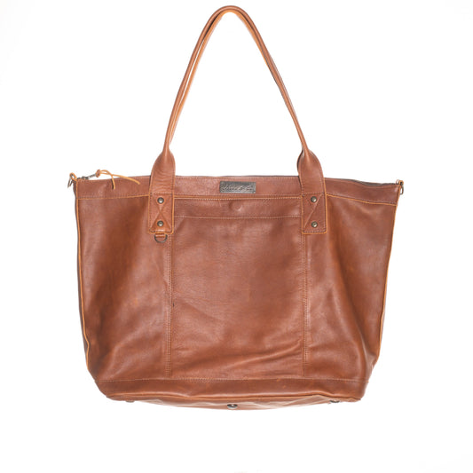 THE PERFECT OVERNIGHTER - FULL LEATHER - CAFE