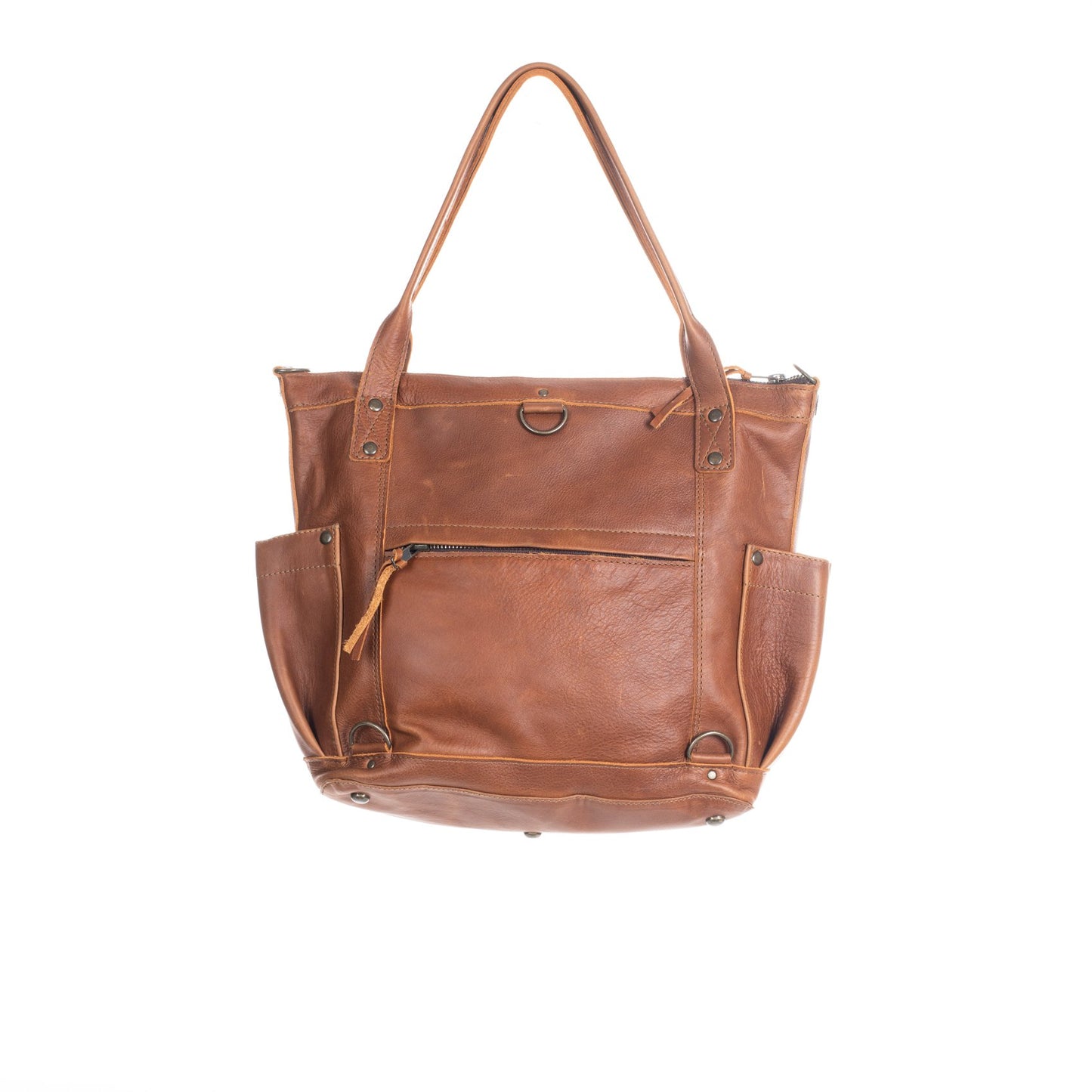 HERITAGE & SOCIETY - CIELO - THE PERFECT BAG MEDIUM - CAFE LEATHER