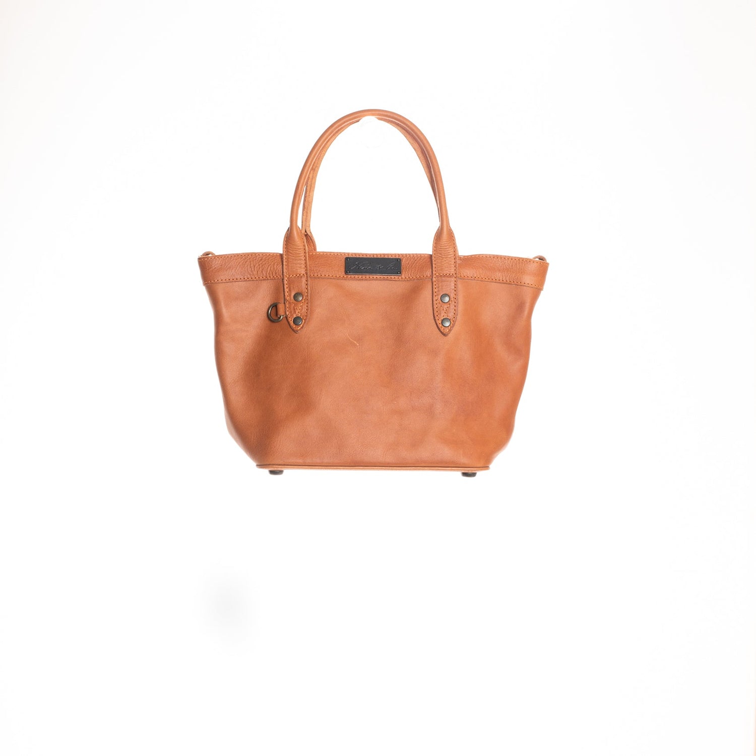 MINI CONVERTIBLE TOTE - MEXICO COLLECTION - FULL LEATHER - OCHRE