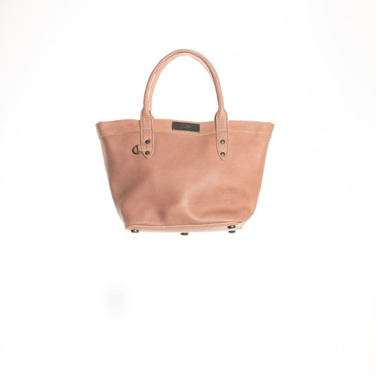 MINI CONVERTIBLE TOTE - MEXICO COLLECTION - FULL LEATHER - ROSÉ LEATHER