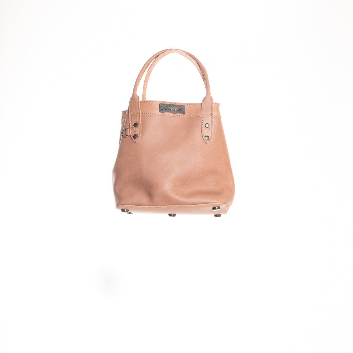 MINI CONVERTIBLE TOTE - MEXICO COLLECTION - FULL LEATHER - ROSÉ LEATHER