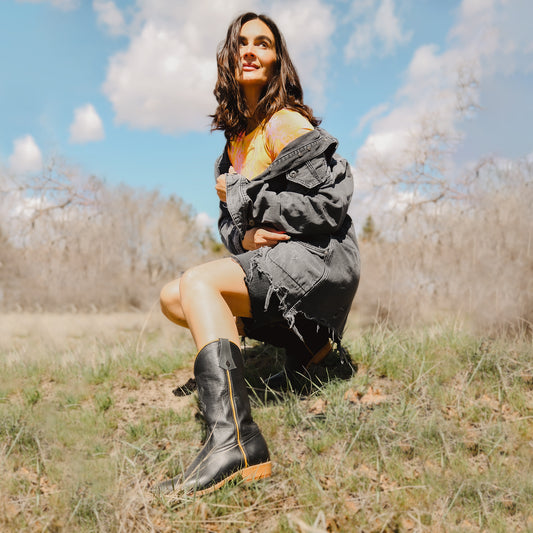 NENA 10 YEAR ANNIVERSARY BOOTS - BLACK