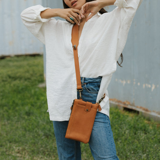 UTILITY STRAP - FULL LEATHER - MEXICO - OCHRE