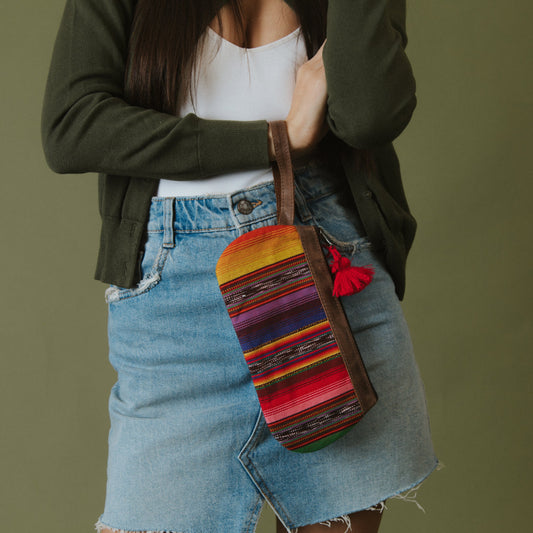 OG MINI CLUTCH - SARAPE - CAOBA LEATHER