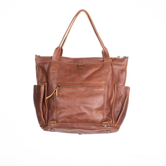 THE PERFECT BAG FULL - CAFE LEATHER - ONE OF A KIND PANEL NO. 96498