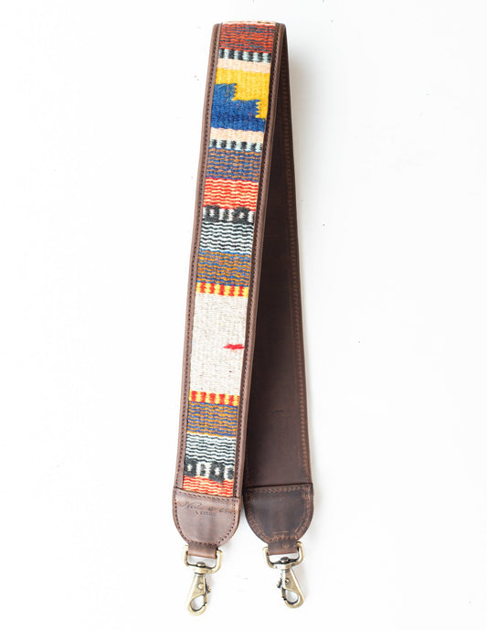 HANDWOVEN BAG STRAP - MEXICO COLLECTION - PAINTHORSE TUMBLED LEATHER NO. 94440