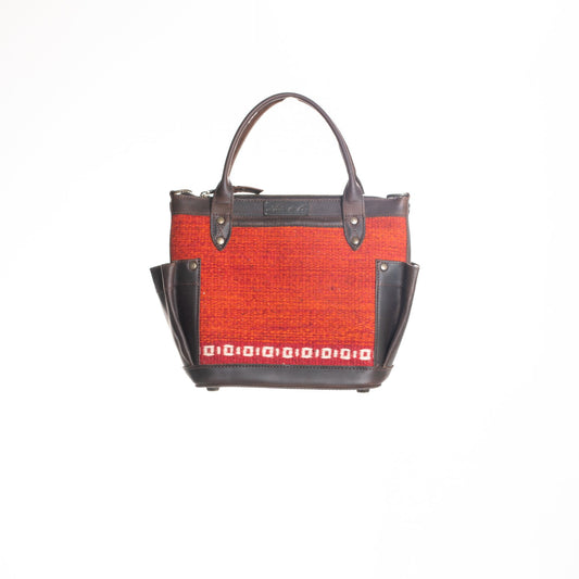 THE PERFECT BAG MINI - MEXICO COLLECTION - HANDWOVEN PANEL NO. 15490