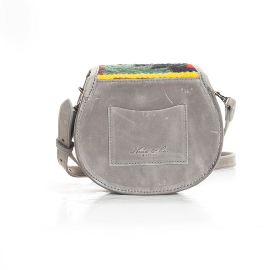 SIDEKICK SADDLE BAG - MEXICO COLLECTION - OOAK TEXTILE - LANDSLIDE LEATHER - NO. 18332