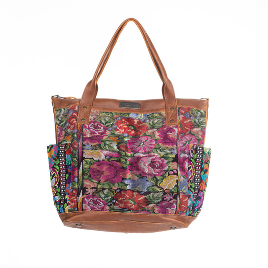 THE PERFECT BAG FULL CORTE POCKETS - CAFE LEATHER - ONE OF A KIND NO. 90688