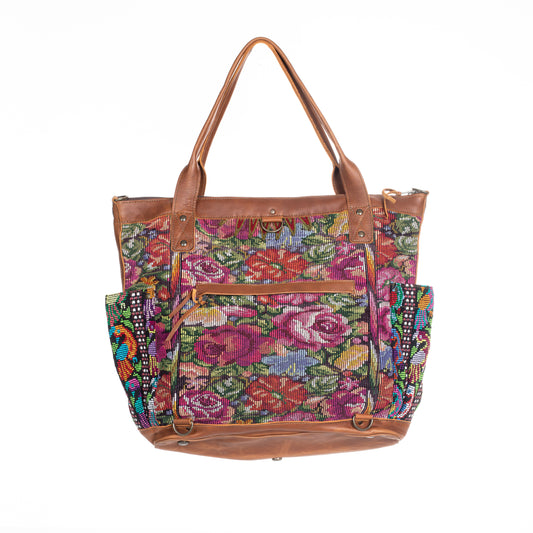 THE PERFECT BAG FULL CORTE POCKETS - CAFE LEATHER - ONE OF A KIND NO. 90688
