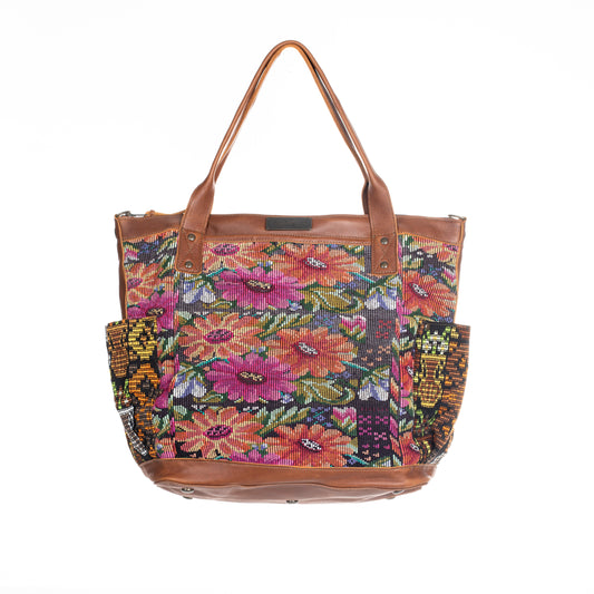 THE PERFECT BAG FULL CORTE POCKETS - CAFE LEATHER - ONE OF A KIND NO. 90694