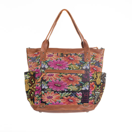 THE PERFECT BAG FULL CORTE POCKETS - CAFE LEATHER - ONE OF A KIND NO. 90694