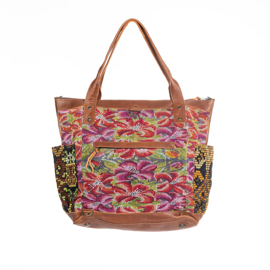THE PERFECT BAG FULL CORTE POCKETS - CAFE LEATHER - ONE OF A KIND NO. 90712