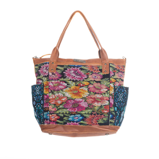 THE PERFECT BAG FULL CORTE POCKETS - CAFE LEATHER - ONE OF A KIND NO. 91296