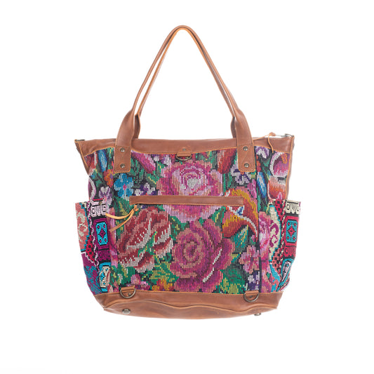 THE PERFECT BAG FULL CORTE POCKETS - CAFE LEATHER - ONE OF A KIND NO. 91306
