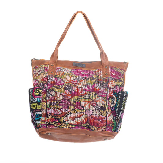 THE PERFECT BAG FULL CORTE POCKETS - CAFE LEATHER - ONE OF A KIND NO. 91322