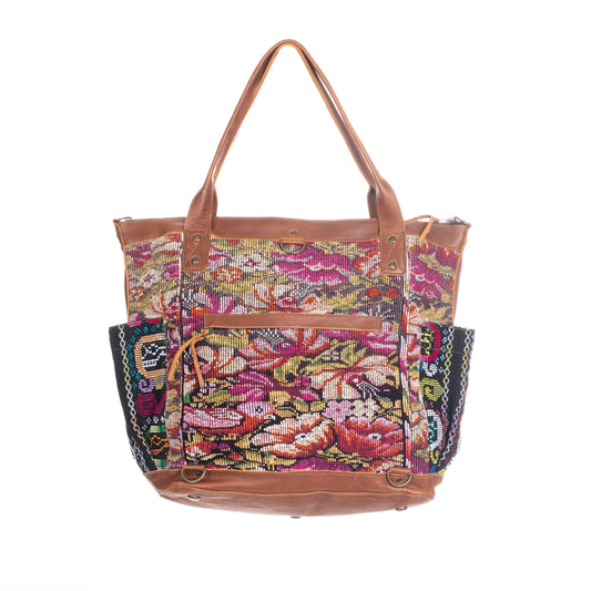 THE PERFECT BAG FULL CORTE POCKETS - CAFE LEATHER - ONE OF A KIND NO. 91322