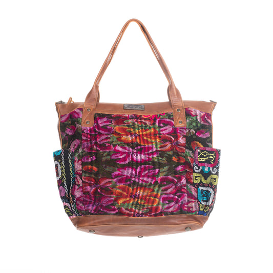 THE PERFECT BAG FULL CORTE POCKETS - CAFE LEATHER - ONE OF A KIND NO. 91328
