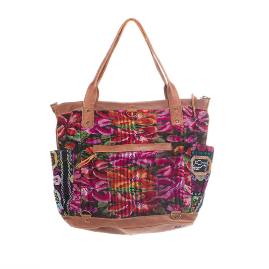 THE PERFECT BAG FULL CORTE POCKETS - CAFE LEATHER - ONE OF A KIND NO. 91328