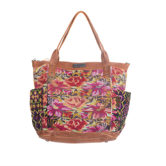 THE PERFECT BAG FULL CORTE POCKETS - CAFE LEATHER - ONE OF A KIND NO. 91340