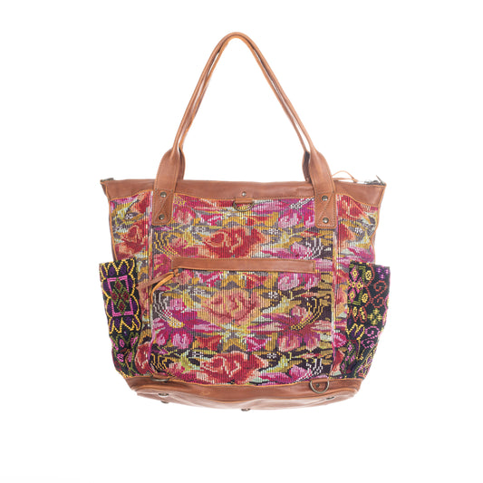 THE PERFECT BAG FULL CORTE POCKETS - CAFE LEATHER - ONE OF A KIND NO. 91340