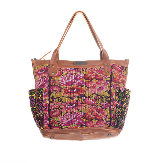 THE PERFECT BAG FULL CORTE POCKETS - CAFE LEATHER - ONE OF A KIND NO. 91346