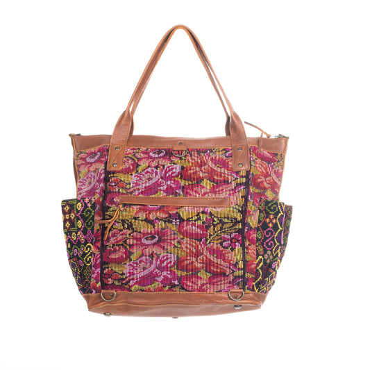 THE PERFECT BAG FULL CORTE POCKETS - CAFE LEATHER - ONE OF A KIND NO. 91346