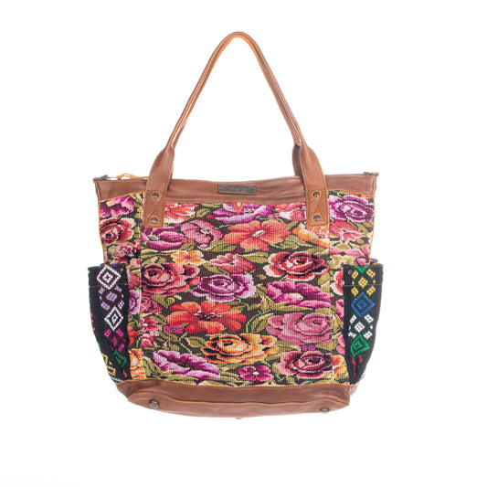 THE PERFECT BAG FULL CORTE POCKETS - CAFE LEATHER - ONE OF A KIND NO. 91428