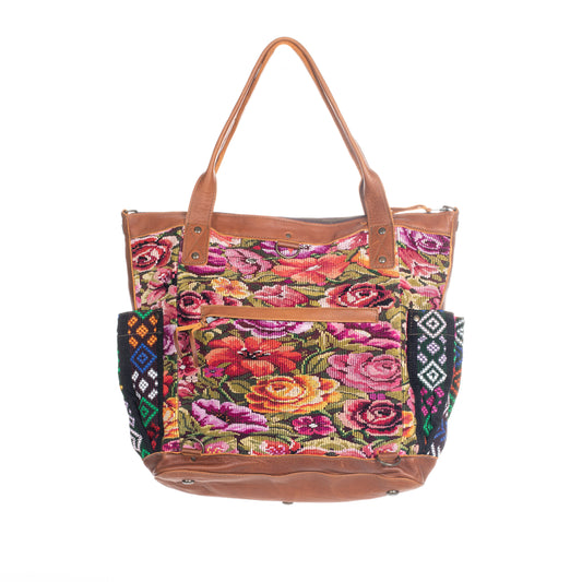 THE PERFECT BAG FULL CORTE POCKETS - CAFE LEATHER - ONE OF A KIND NO. 91428