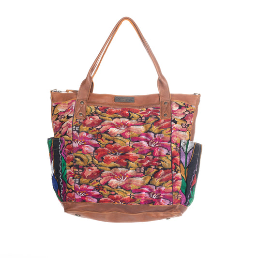 THE PERFECT BAG FULL CORTE POCKETS - CAFE LEATHER - ONE OF A KIND NO. 91484