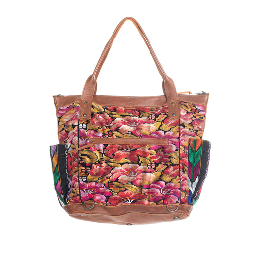 THE PERFECT BAG FULL CORTE POCKETS - CAFE LEATHER - ONE OF A KIND NO. 91484