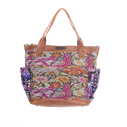 THE PERFECT BAG FULL CORTE POCKETS - CAFE LEATHER - ONE OF A KIND NO. 91490