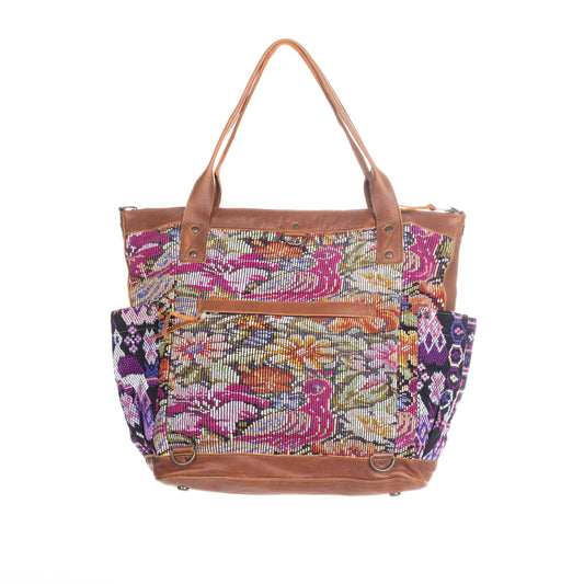 THE PERFECT BAG FULL CORTE POCKETS - CAFE LEATHER - ONE OF A KIND NO. 91490