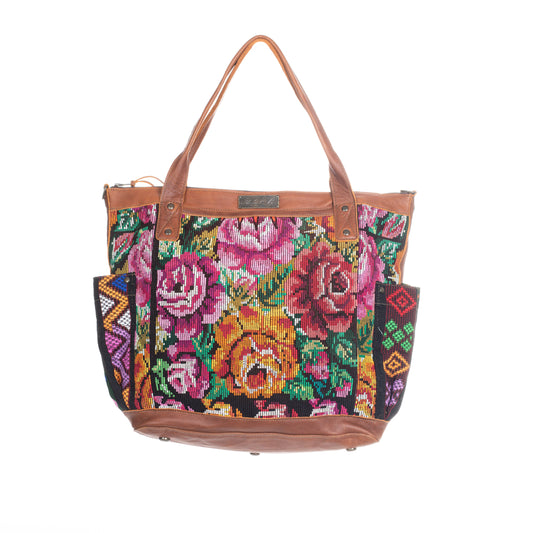 THE PERFECT BAG FULL CORTE POCKETS - CAFE LEATHER - ONE OF A KIND NO. 91500
