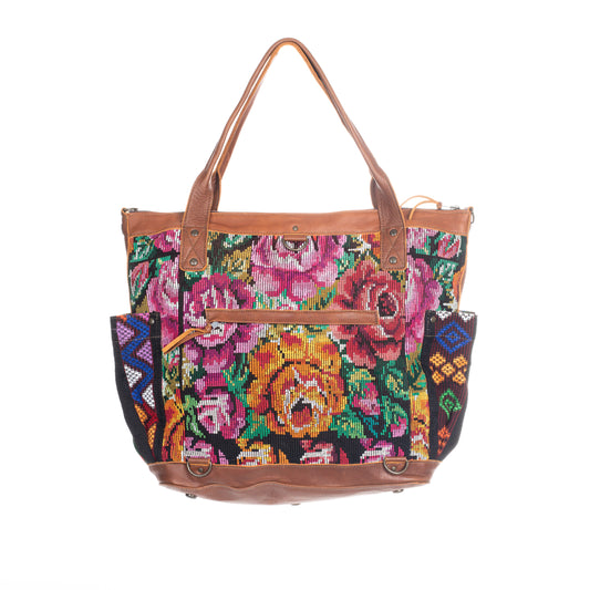 THE PERFECT BAG FULL CORTE POCKETS - CAFE LEATHER - ONE OF A KIND NO. 91500